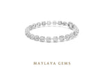 Load image into Gallery viewer, Maylaya Gems lab-grown diamond bracelet in white gold
