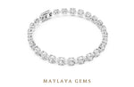 Load image into Gallery viewer, Maylaya Gems lab-grown diamond bracelet in white gold
