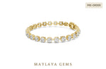 Load image into Gallery viewer, Maylaya Gems lab-grown diamond bracelet in yellow gold
