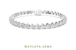 Load image into Gallery viewer, Maylaya Gems lab-grown diamond bracelet in white gold
