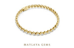 Load image into Gallery viewer, Maylaya Gems lab-grown diamond bracelet in yellow gold
