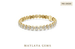 Load image into Gallery viewer, Maylaya Gems lab-grown diamond bracelet in yellow gold
