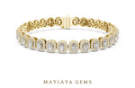 Load image into Gallery viewer, Maylaya Gems lab-grown diamond bracelet in yellow gold
