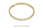 Load image into Gallery viewer, Maylaya Gems lab-grown diamond bracelet in yellow gold
