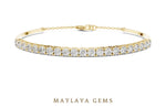 Load image into Gallery viewer, Maylaya Gems lab-grown diamond bracelet in yellow gold
