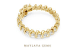 Load image into Gallery viewer, Maylaya Gems lab-grown diamond bracelet in yellow gold
