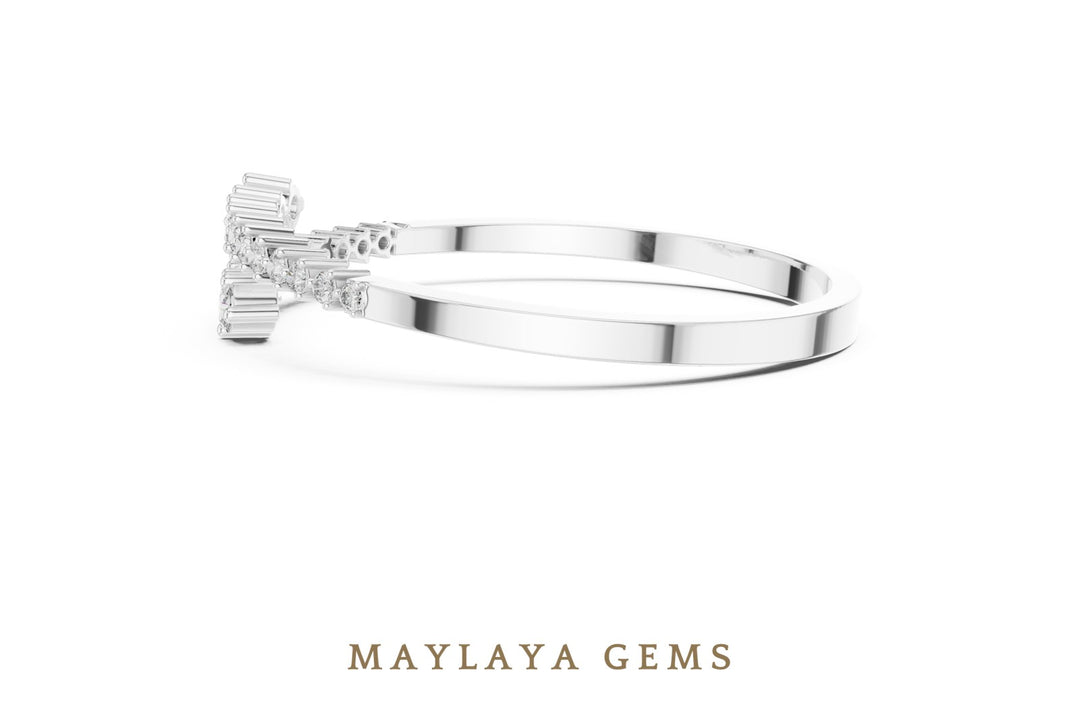 Maylaya Gems lab-grown diamond bracelet in white gold