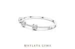 Load image into Gallery viewer, Maylaya Gems lab-grown diamond bracelet in white gold
