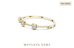 Load image into Gallery viewer, Maylaya Gems lab-grown diamond bracelet in yellow gold
