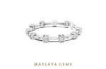 Load image into Gallery viewer, Maylaya Gems lab-grown diamond bracelet in white gold
