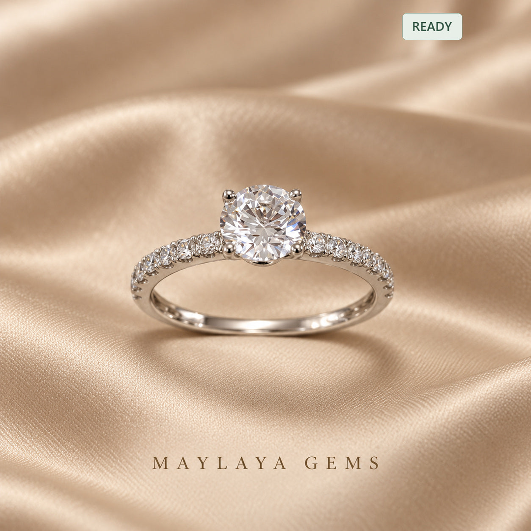 Women's round-diamond ring JF009 for MG-CR-21