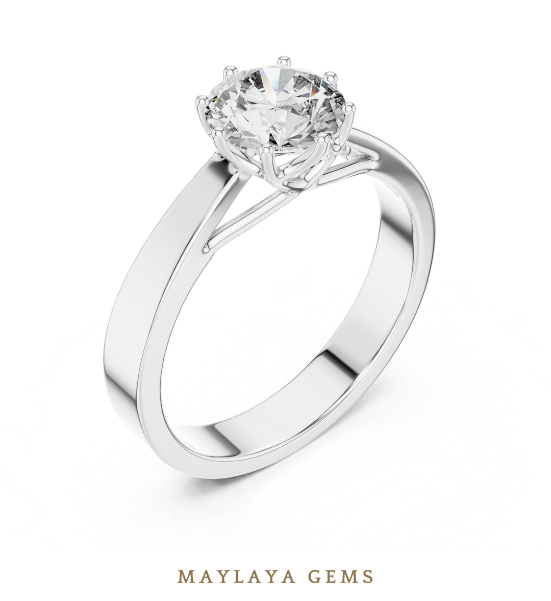Maylaya Gems LR-0001 pre-order White Gold jewelry design