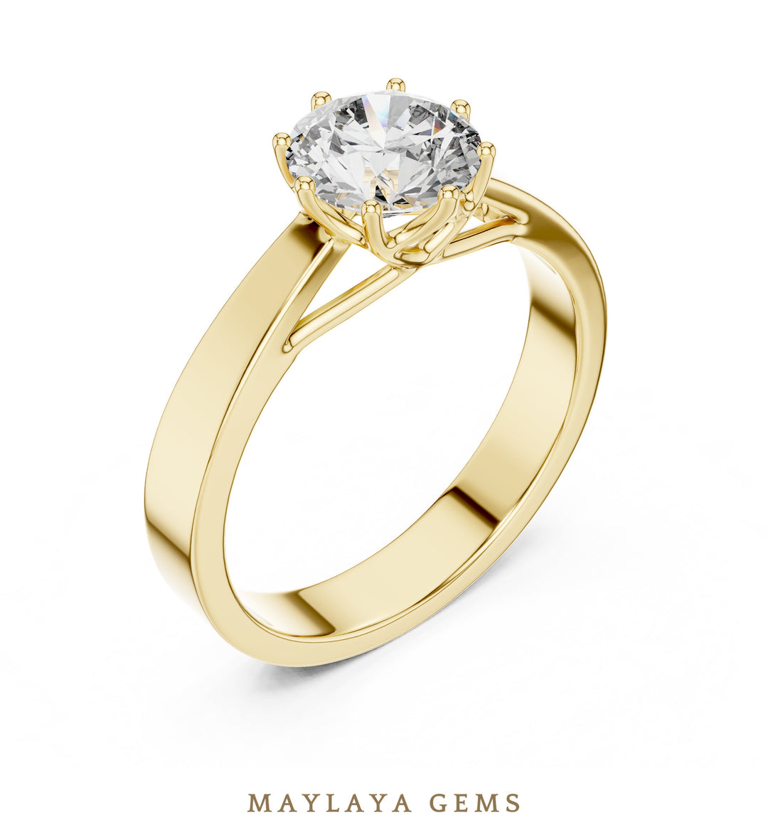 Maylaya Gems LR-0001 pre-order Yellow Gold jewelry design