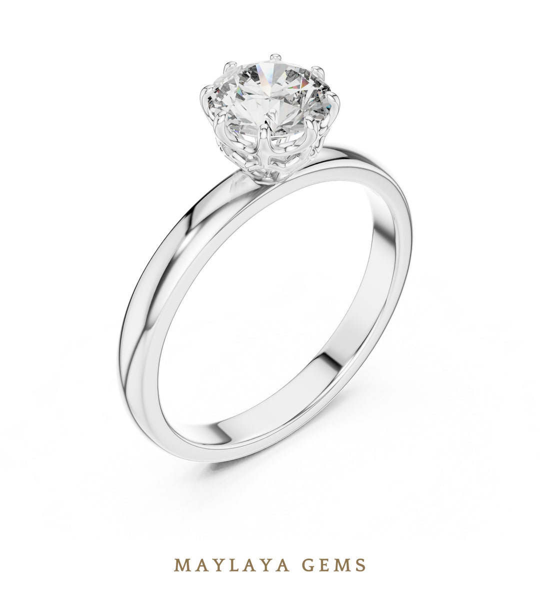 Maylaya Gems LR-0002 pre-order White Gold jewelry design