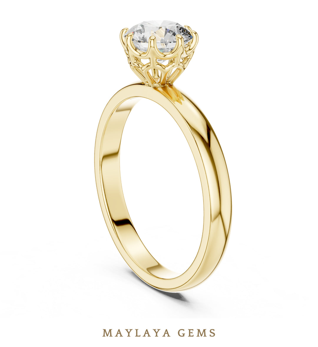 Maylaya Gems LR-0002 pre-order Yellow Gold jewelry design