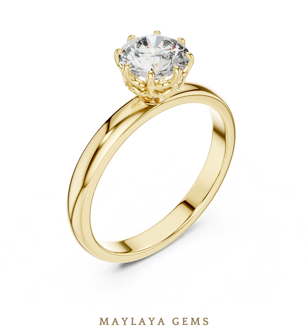 Maylaya Gems LR-0002 pre-order Yellow Gold jewelry design