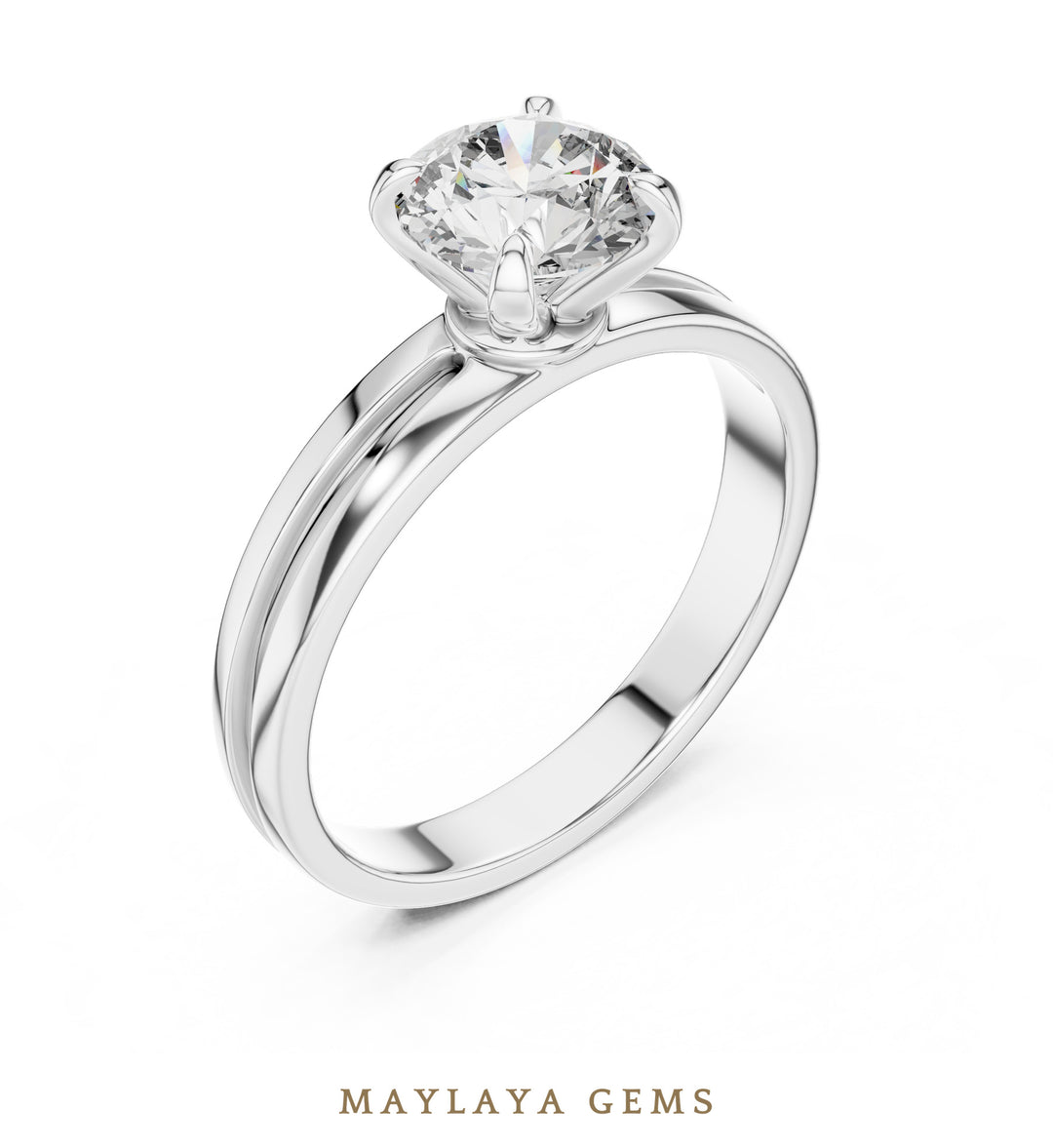 Maylaya Gems LR-0005 pre-order White Gold jewelry design