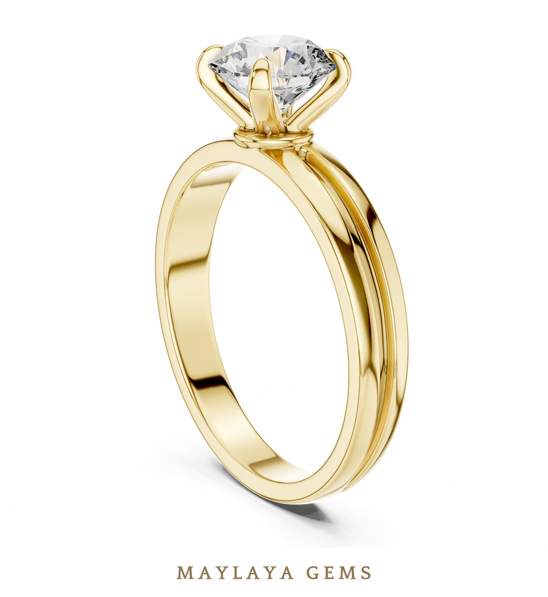 Maylaya Gems LR-0005 pre-order Yellow Gold jewelry design