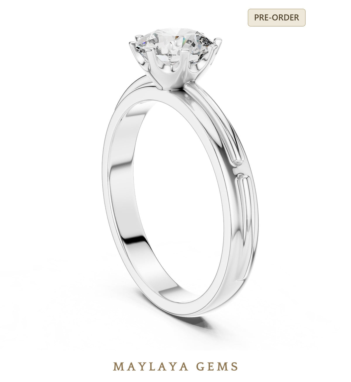 Maylaya gems lr 0006 pre order white gold jewelry design