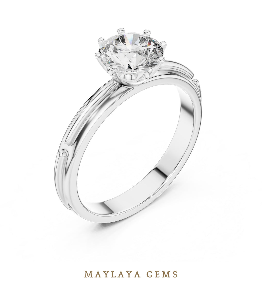 Maylaya Gems LR-0006 pre-order White Gold jewelry design