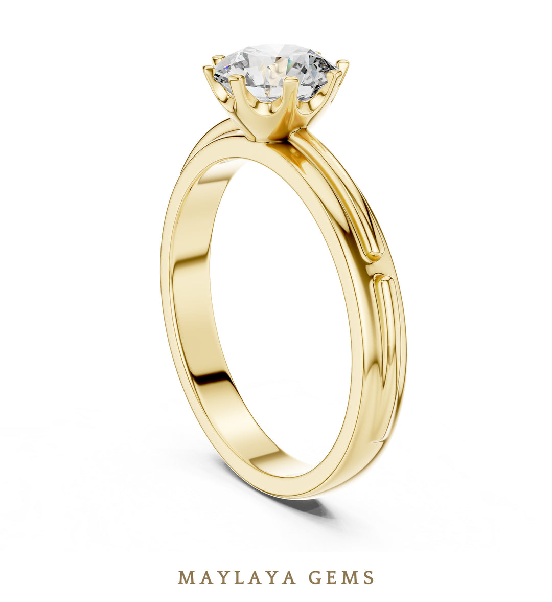 Maylaya Gems LR-0006 pre-order Yellow Gold jewelry design