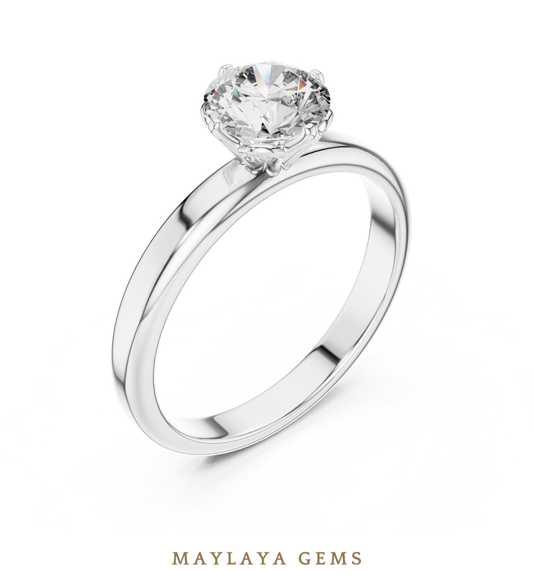 Maylaya Gems LR-0007 pre-order White Gold jewelry design