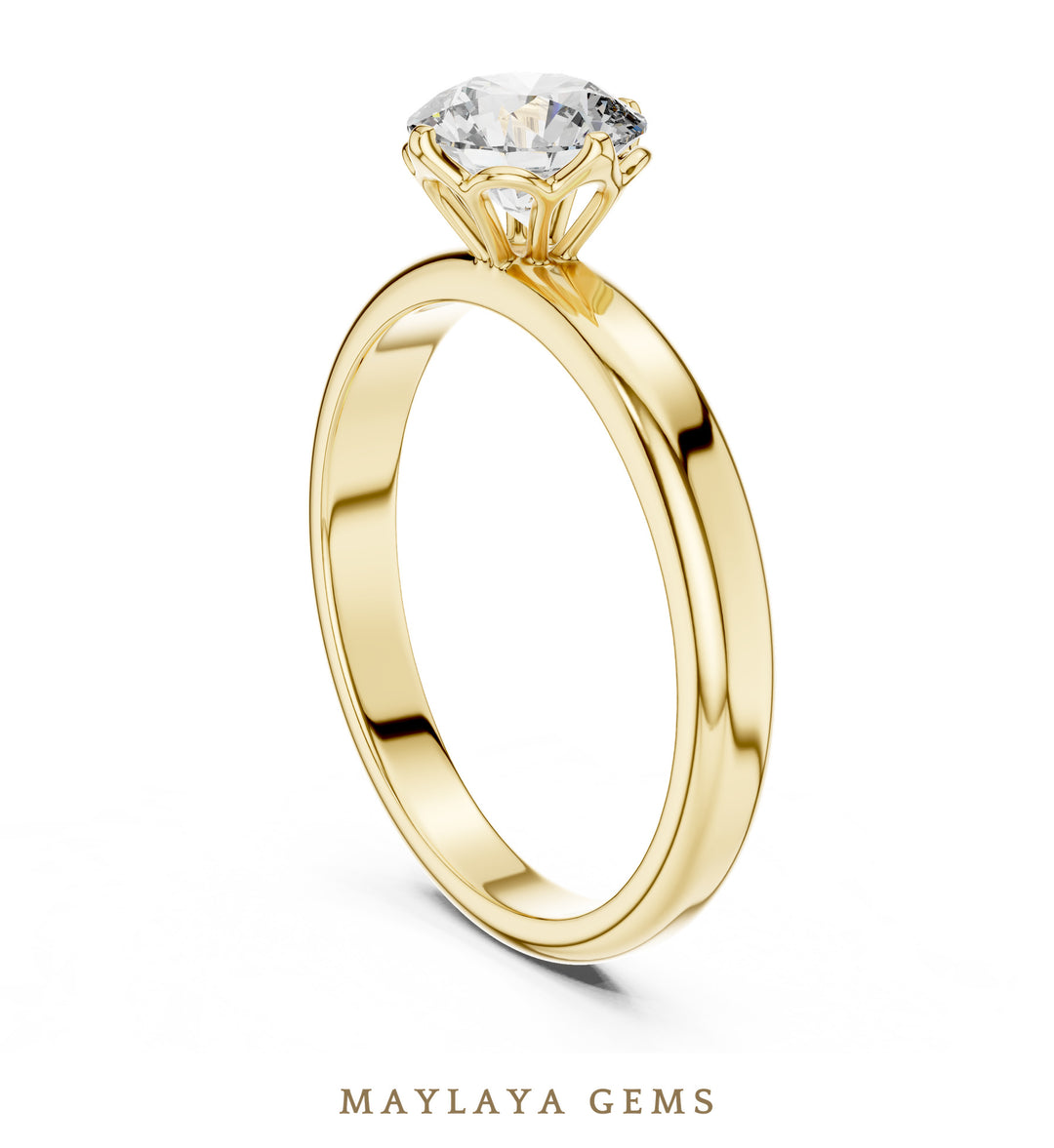 Maylaya Gems LR-0007 pre-order Yellow Gold jewelry design