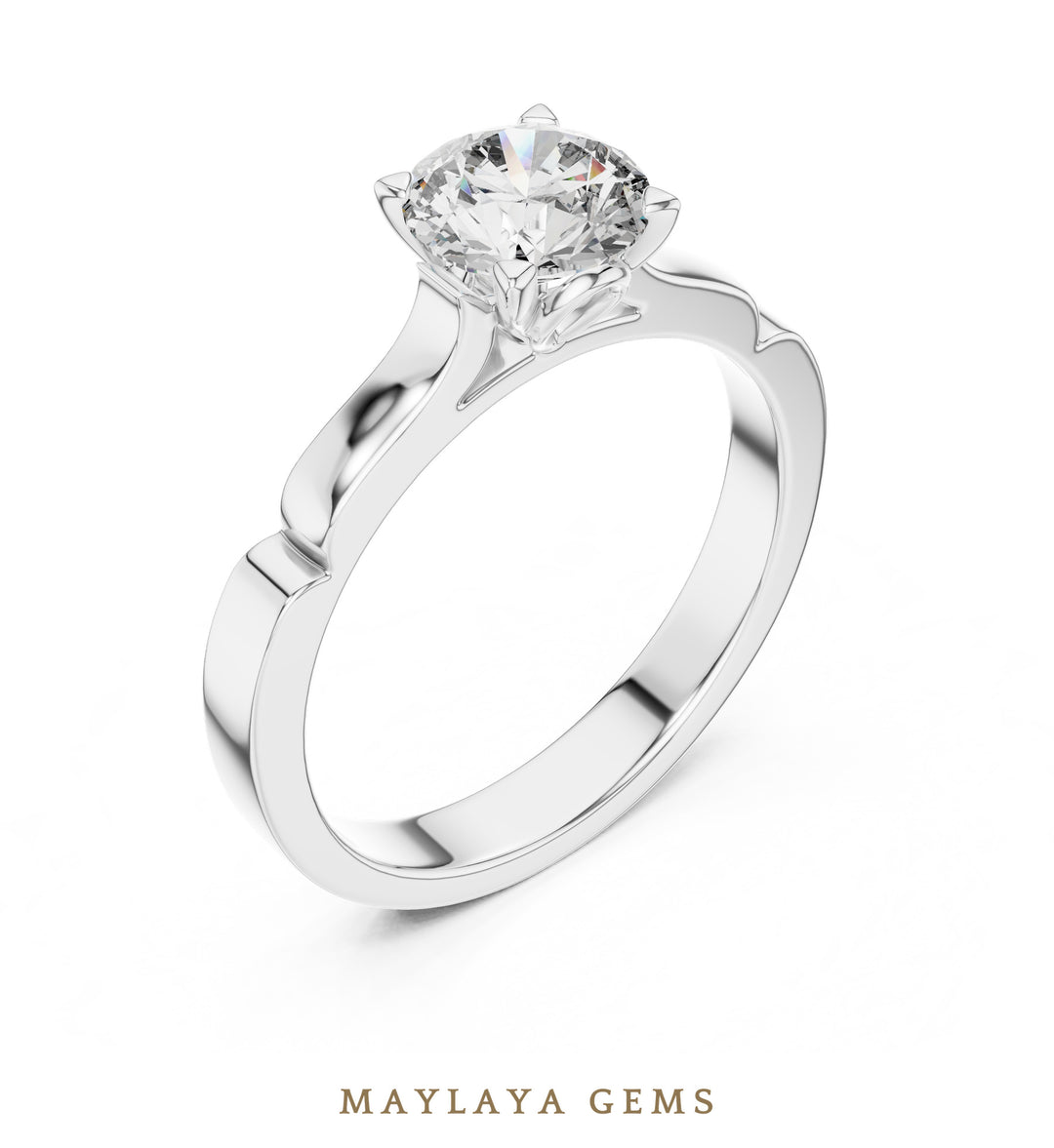 Maylaya Gems LR-0008 pre-order White Gold jewelry design