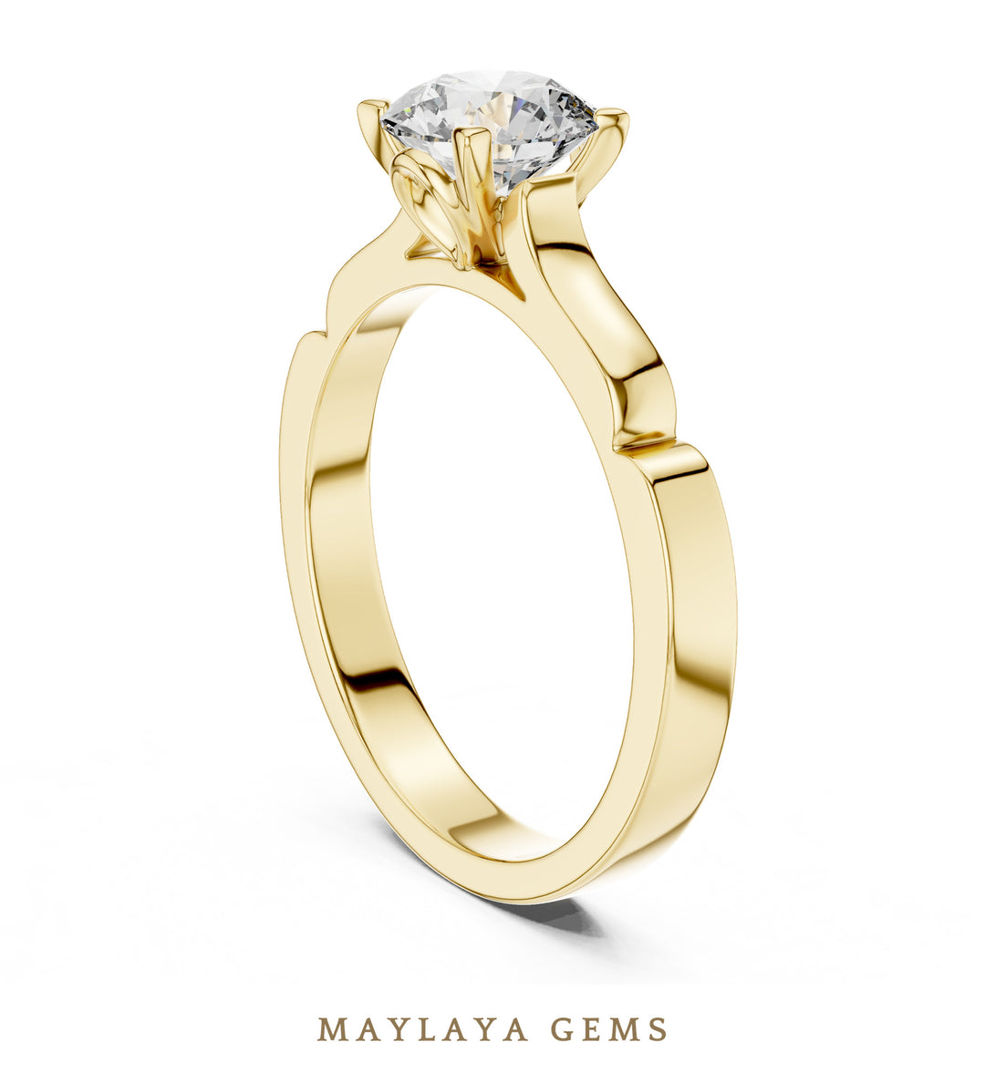 Maylaya Gems LR-0008 pre-order Yellow Gold jewelry design