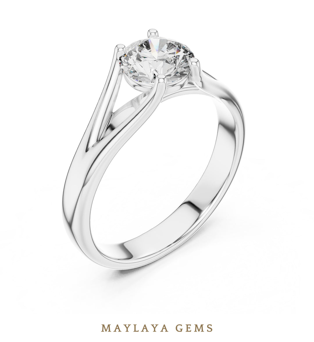 Maylaya Gems LR-0009 pre-order White Gold jewelry design