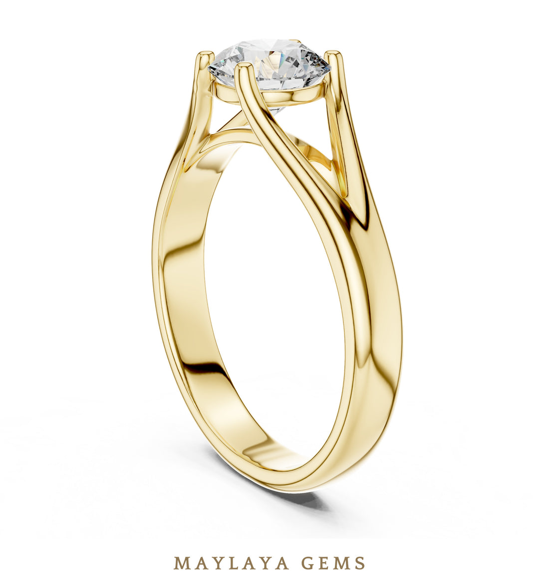 Maylaya Gems LR-0009 pre-order Yellow Gold jewelry design