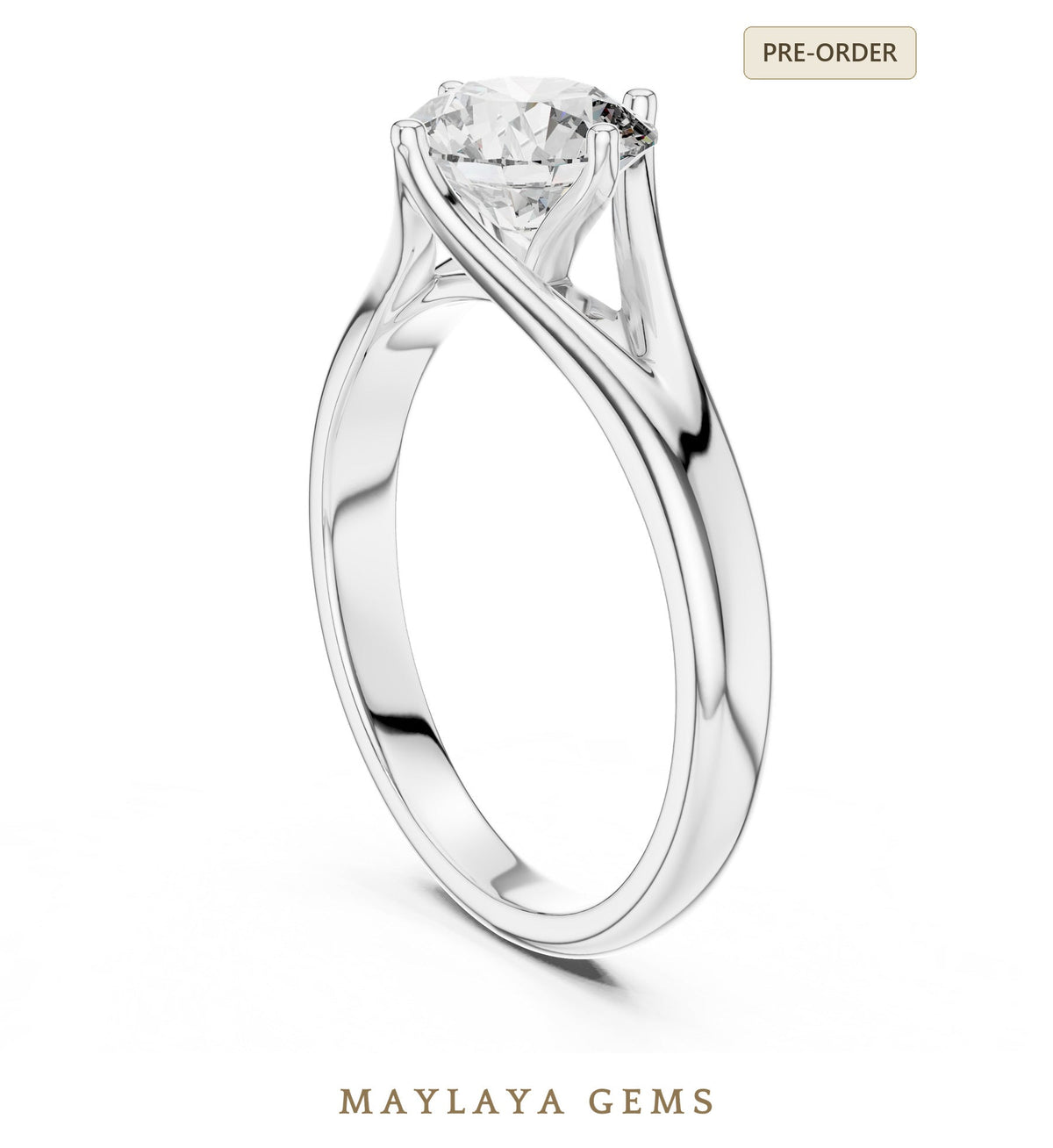 Maylaya gems lr 0012 pre order white gold jewelry design
