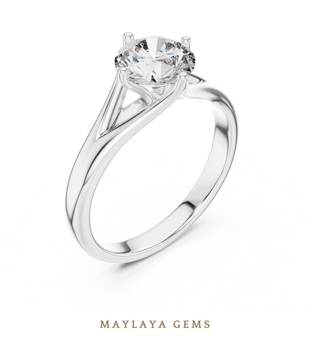 Maylaya Gems LR-0012 pre-order White Gold jewelry design