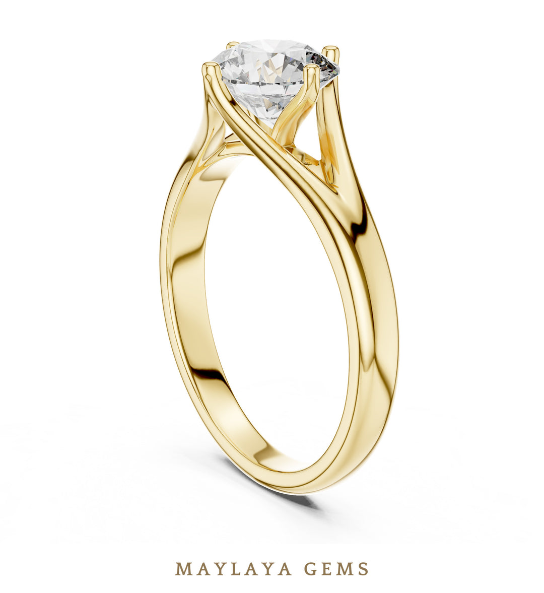 Maylaya Gems LR-0012 pre-order Yellow Gold jewelry design