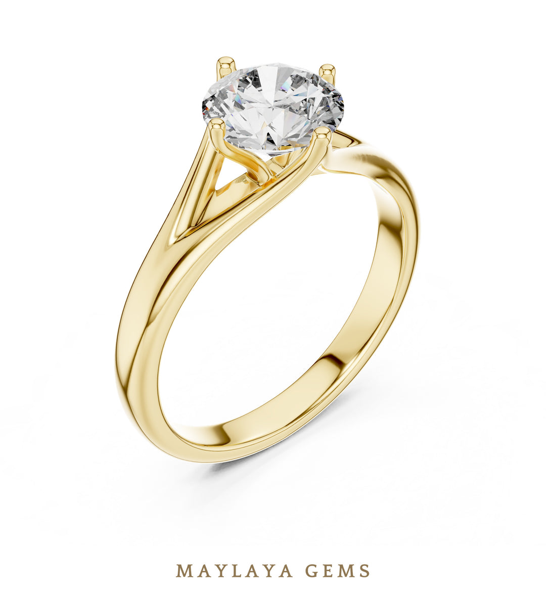 Maylaya Gems LR-0012 pre-order Yellow Gold jewelry design