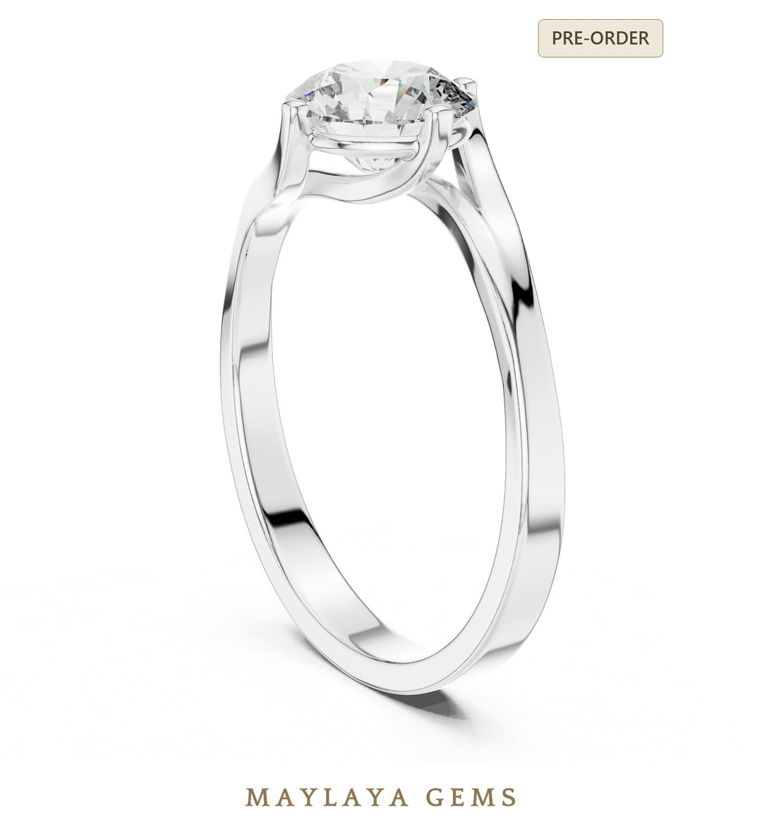 Maylaya Gems LR-0013 pre-order White Gold jewelry design
