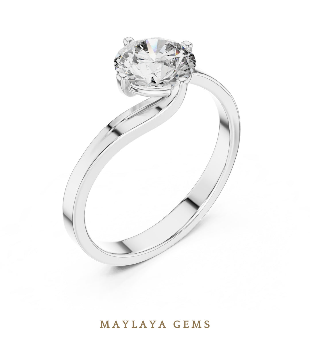 Maylaya Gems LR-0013 pre-order White Gold jewelry design