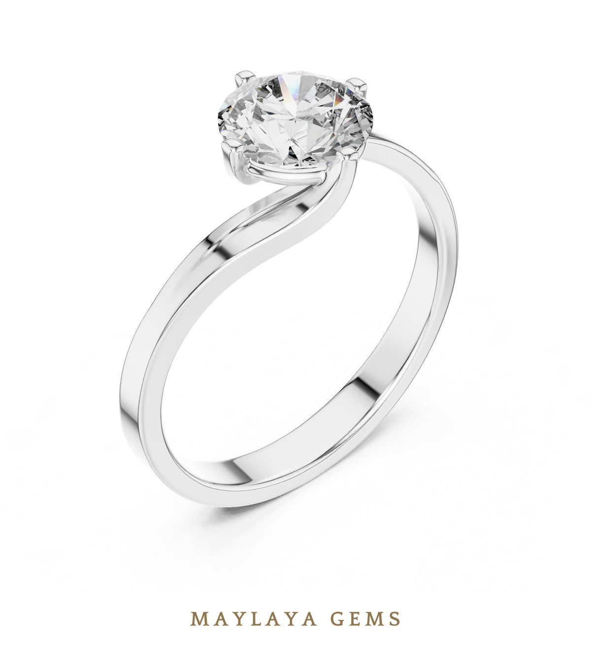 Maylaya gems lr 0013 pre order white gold jewelry design