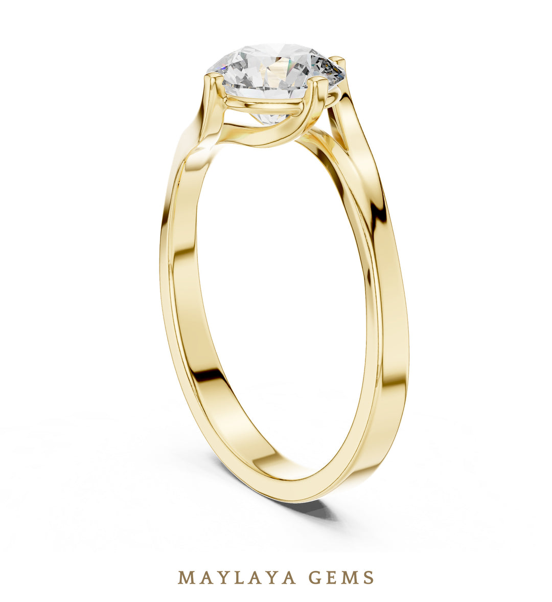 Maylaya Gems LR-0013 pre-order Yellow Gold jewelry design