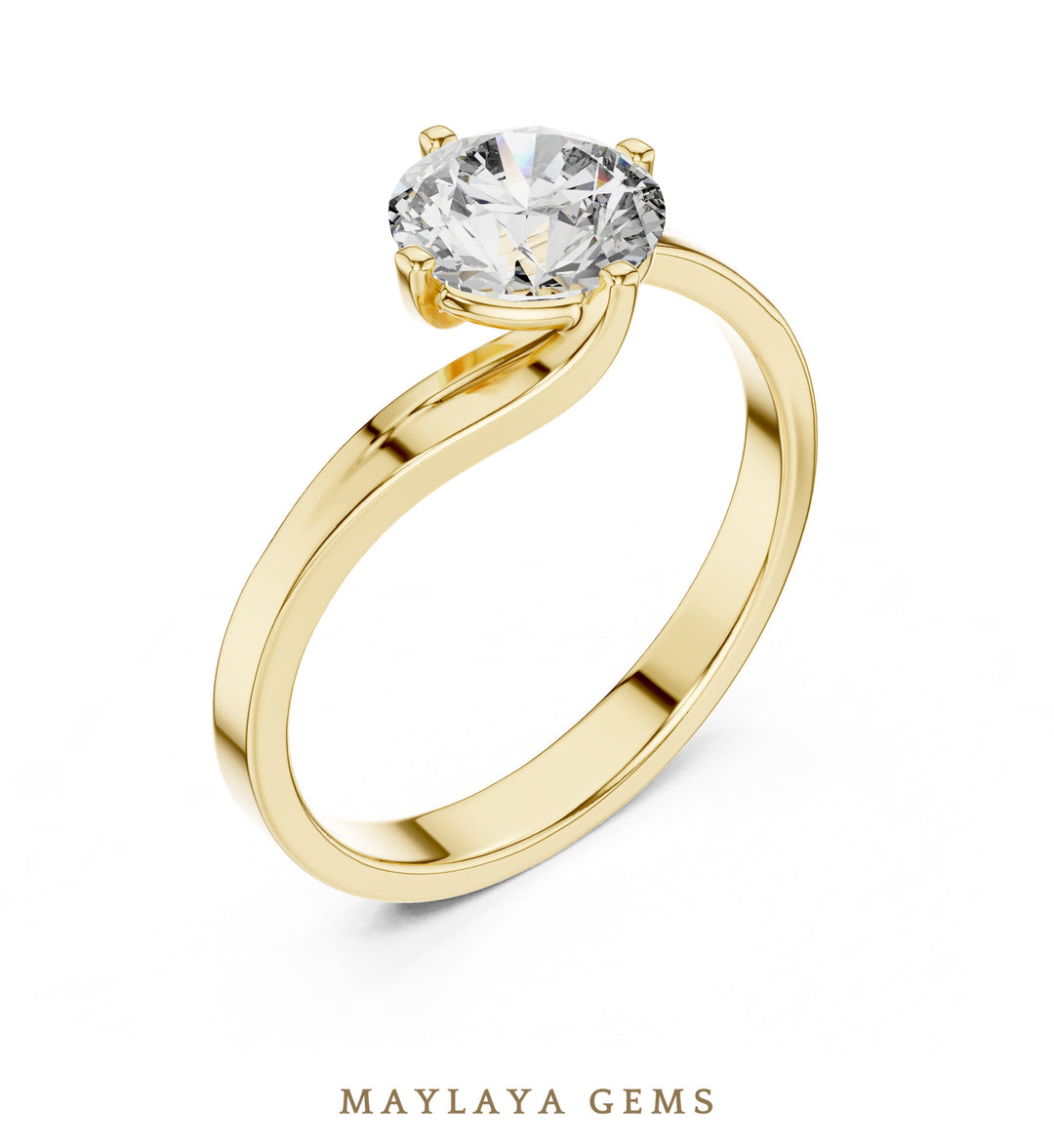 Maylaya Gems LR-0013 pre-order Yellow Gold jewelry design
