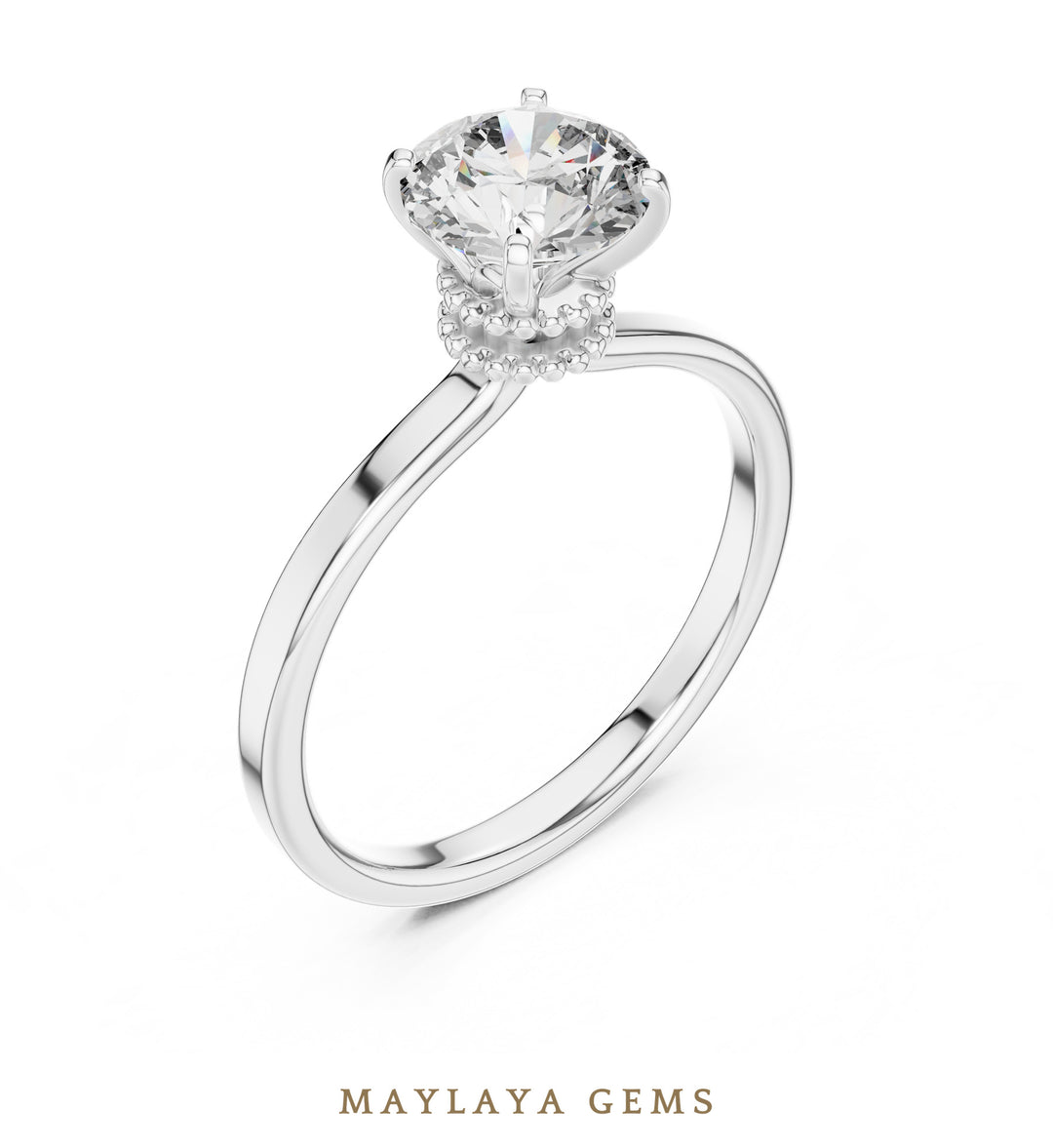 Maylaya Gems LR-0015 pre-order White Gold jewelry design