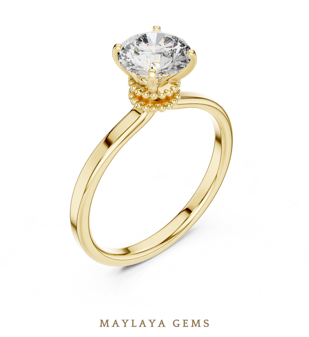 Maylaya Gems LR-0015 pre-order Yellow Gold jewelry design