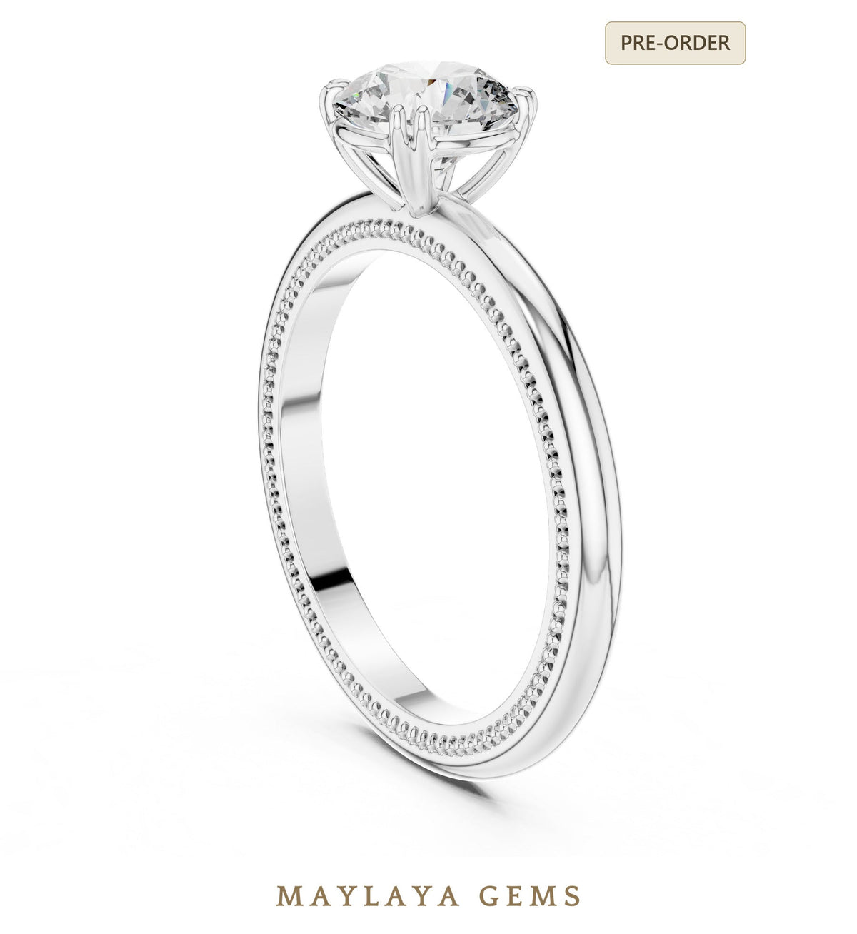 Maylaya gems lr 0016 pre order white gold jewelry design