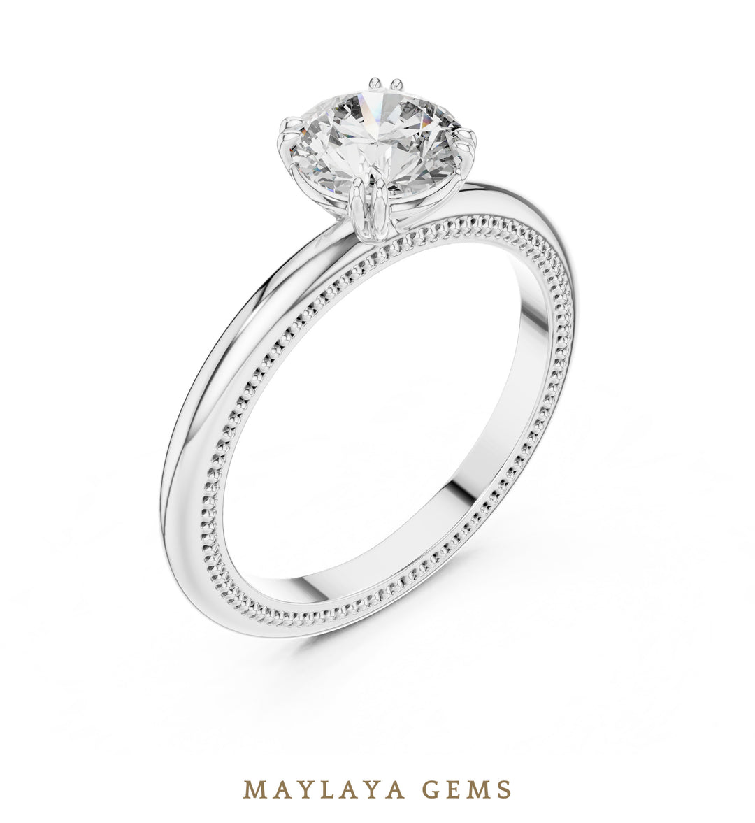 Maylaya Gems LR-0016 pre-order White Gold jewelry design