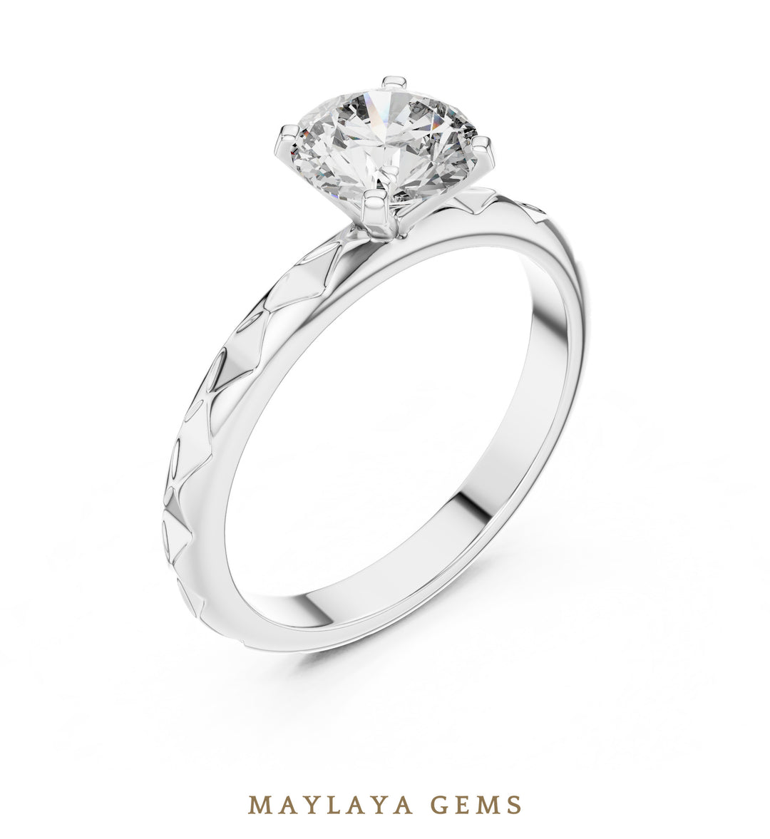 Maylaya Gems LR-0020 pre-order White Gold jewelry design