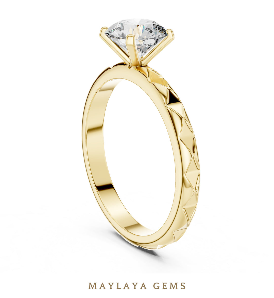 Maylaya Gems LR-0020 pre-order Yellow Gold jewelry design
