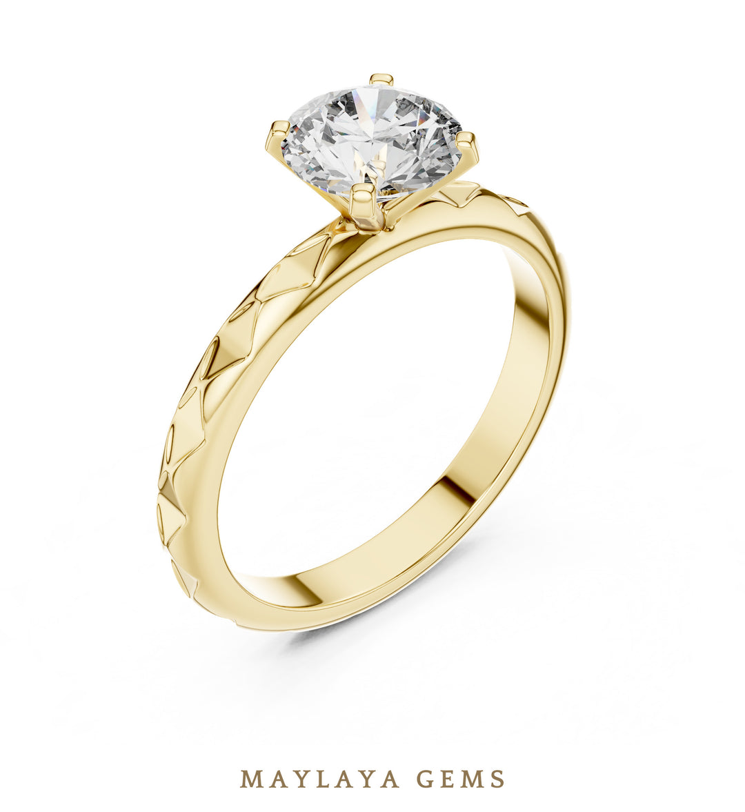 Maylaya Gems LR-0020 pre-order Yellow Gold jewelry design