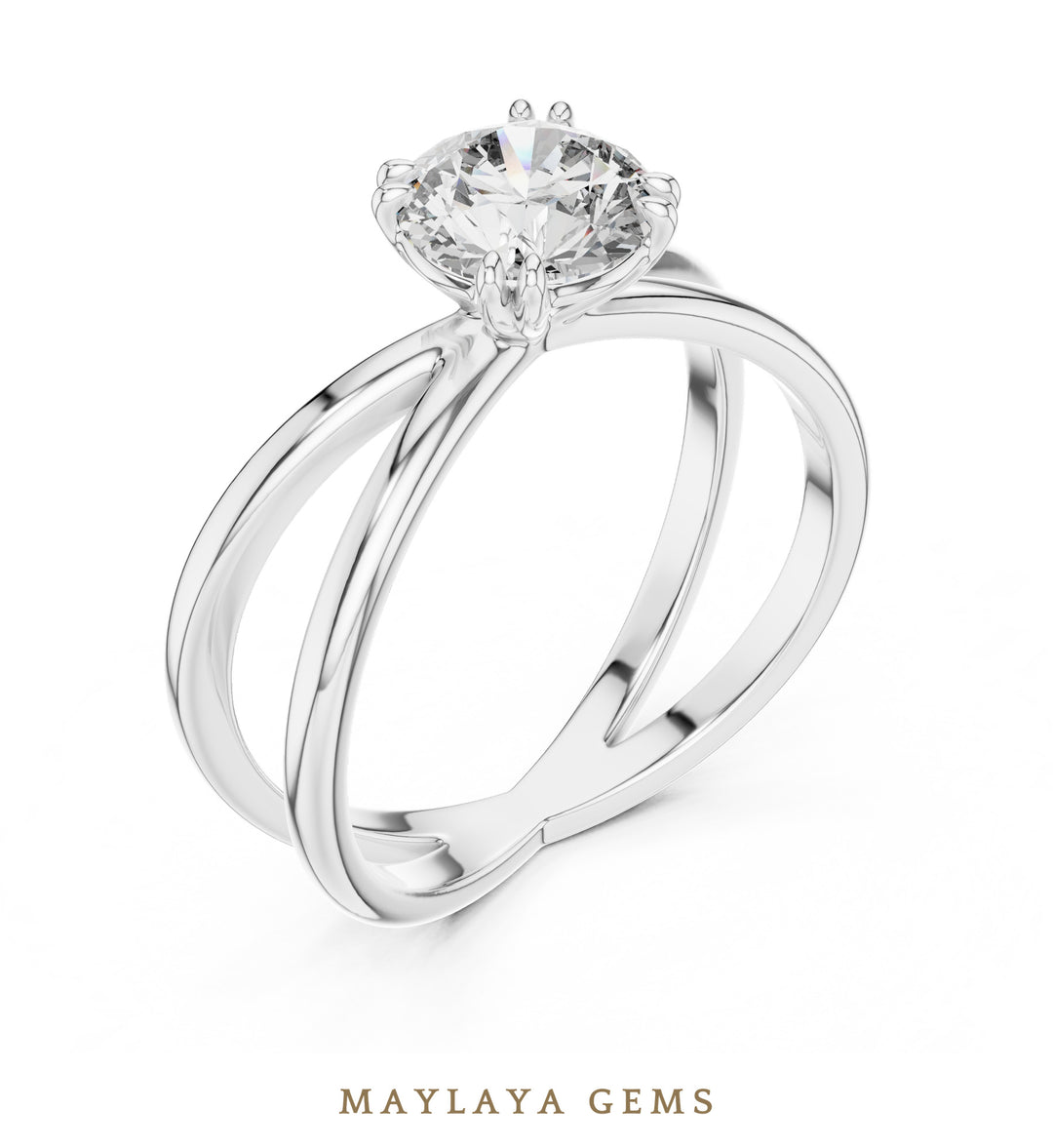 Maylaya Gems LR-0021 pre-order White Gold jewelry design