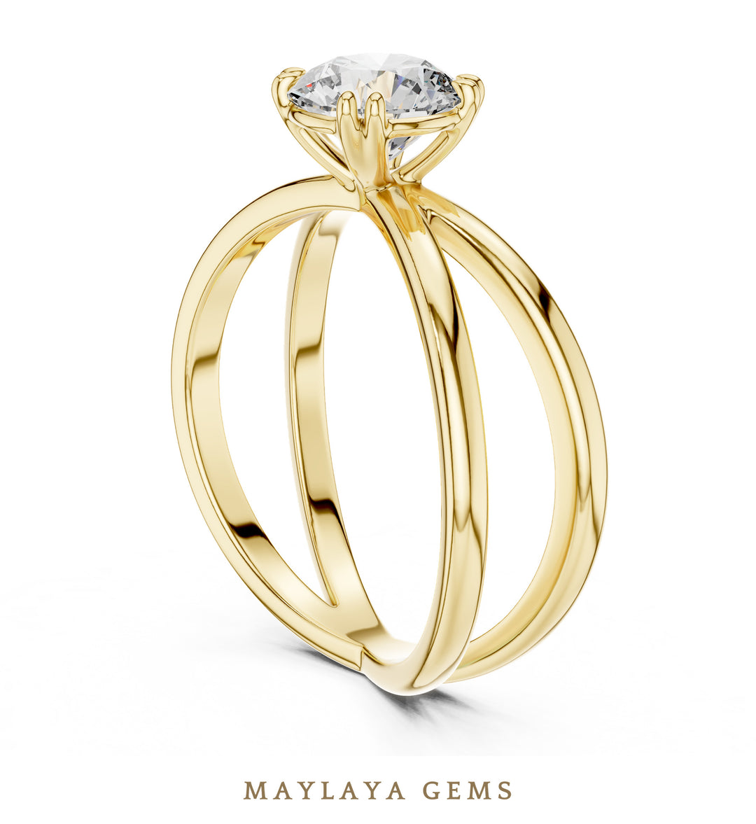 Maylaya Gems LR-0021 pre-order Yellow Gold jewelry design