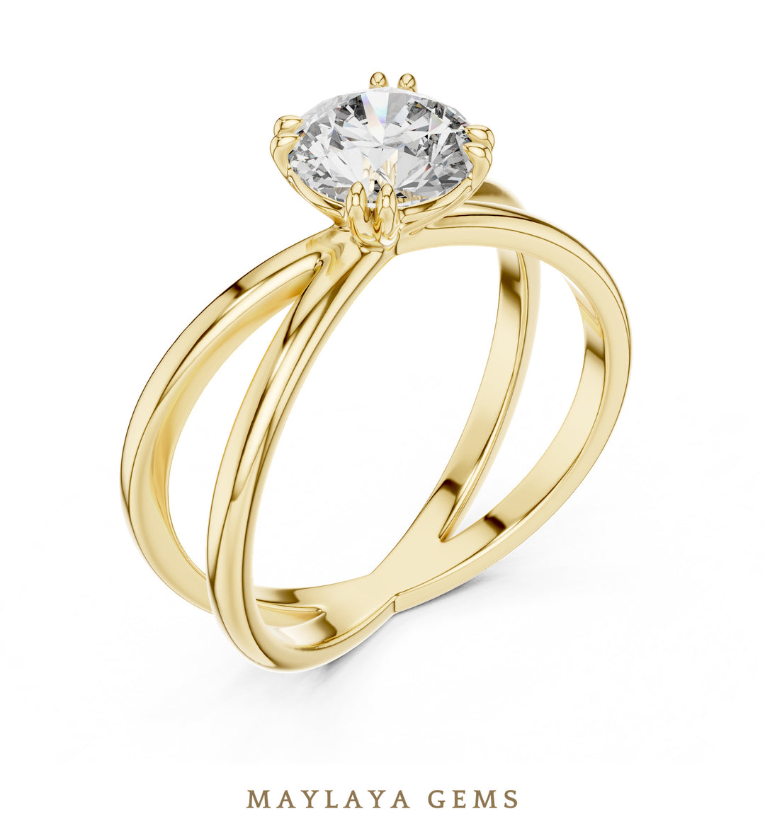Maylaya Gems LR-0021 pre-order Yellow Gold jewelry design